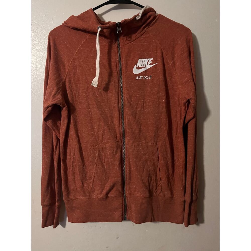 Nike Orange zip up jacket size M